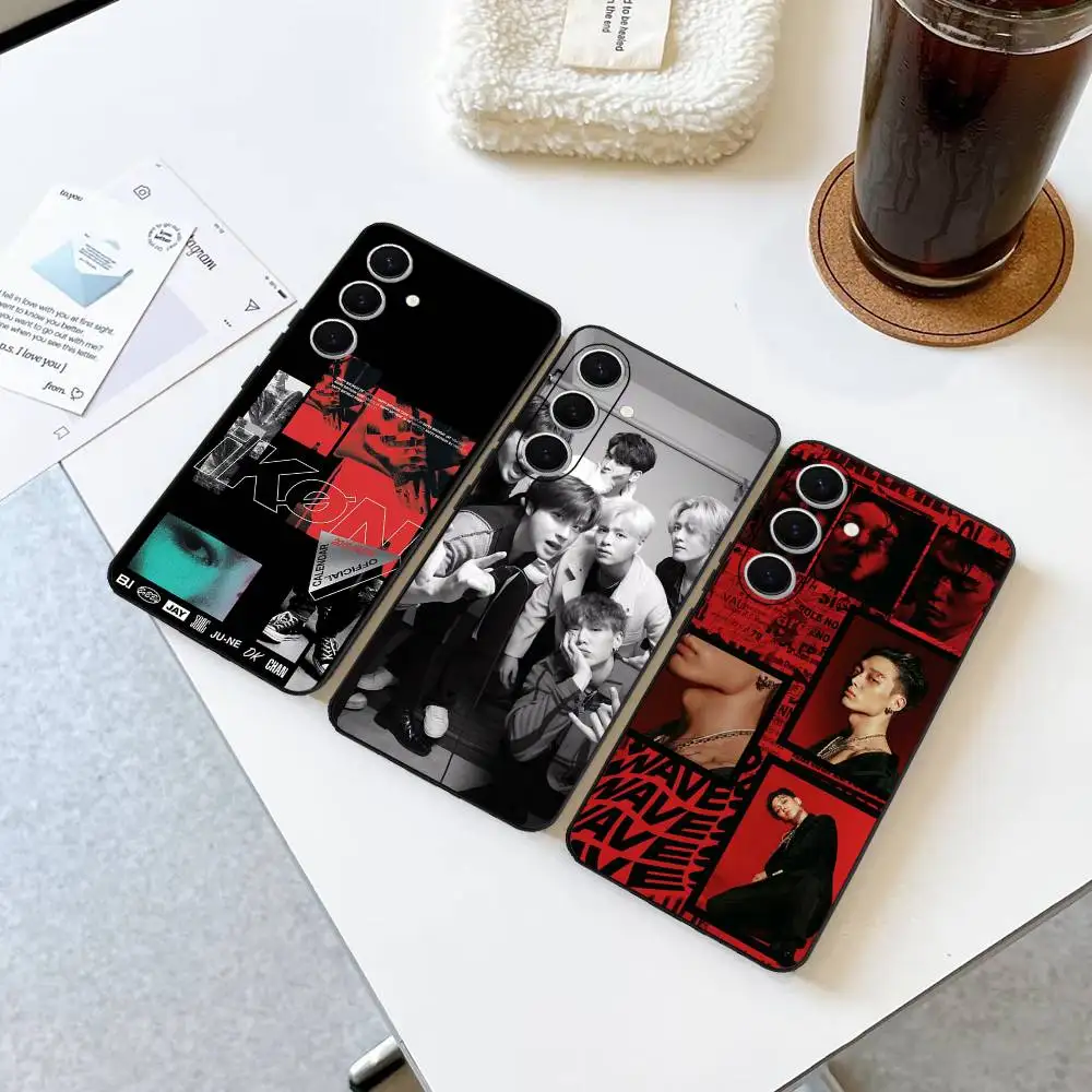 

Popular Kpop Group I-Ikon Phone Case For Samsung S 24 Fe 25 Ultra Plus 20 Lite 21 30 22 23 24 22 Ultra 5G Fundas