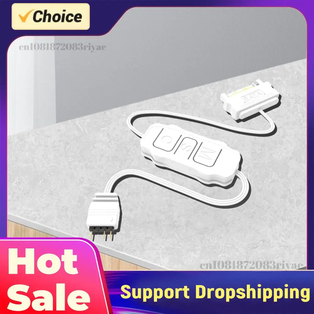 

ARGB 5V 3PIN To SATA Interface Extension Cable Light Controller RGB Sync Controller Cable for PC Case Fan