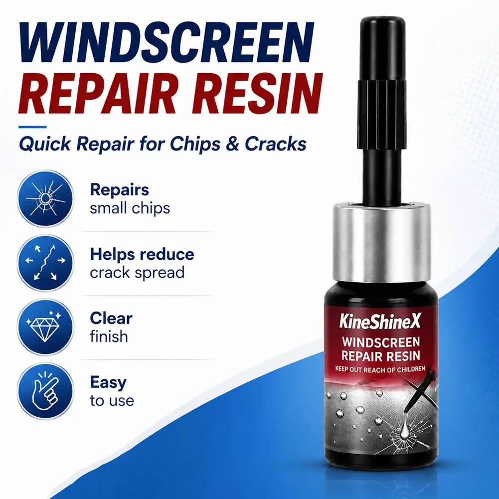 Car Windshield Repair Kit Glass Scratch Crack Restore Fluid Curing Glue Set Easy-Operate Auto Window Repair Tools Accessories