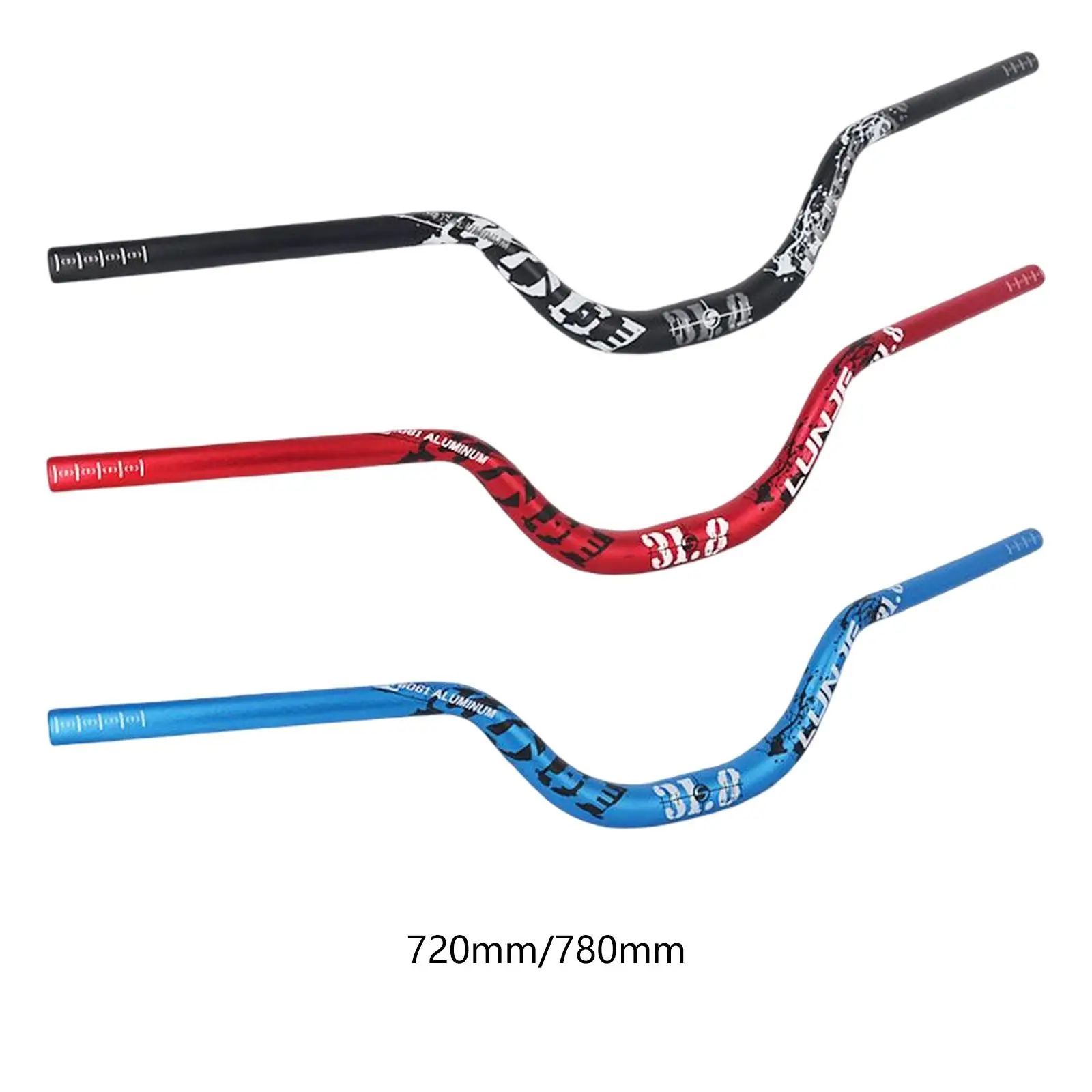 Bike Handlebar Extra Long 31.8mm Riser Handle Bar for DH Replace