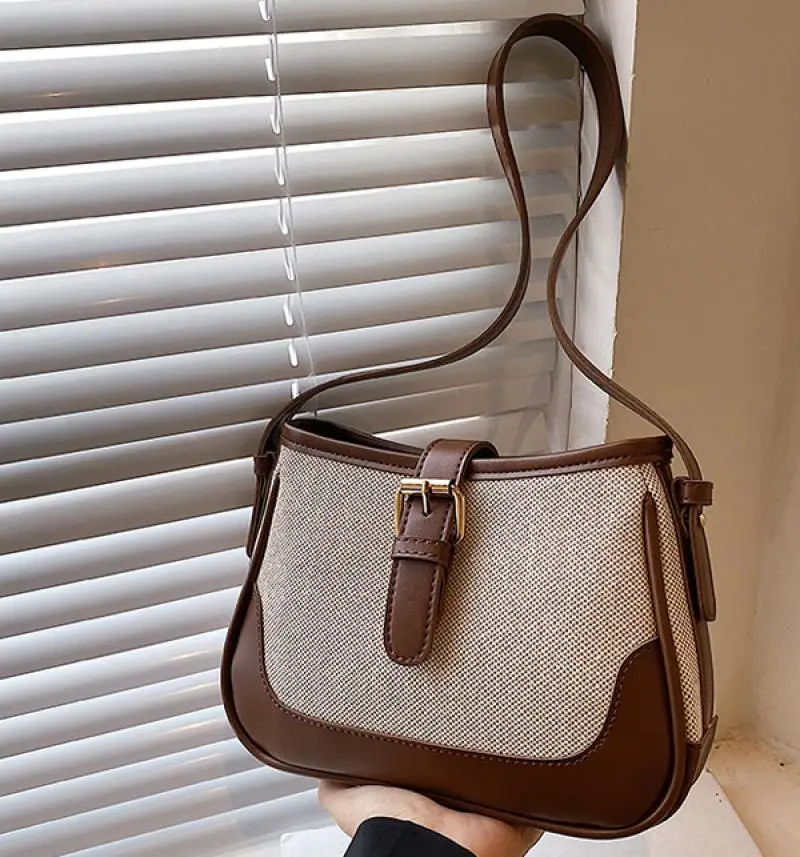 Women PU Leather Shoulder Bags Fashion Tote Handbag Versatile Armpit Bag Lady Underarm Pouch Sling Bag Daily Dating Purse