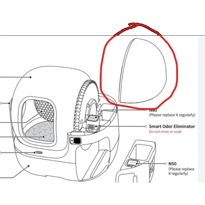 Repair Parts for Petkit Automatic Litter Box