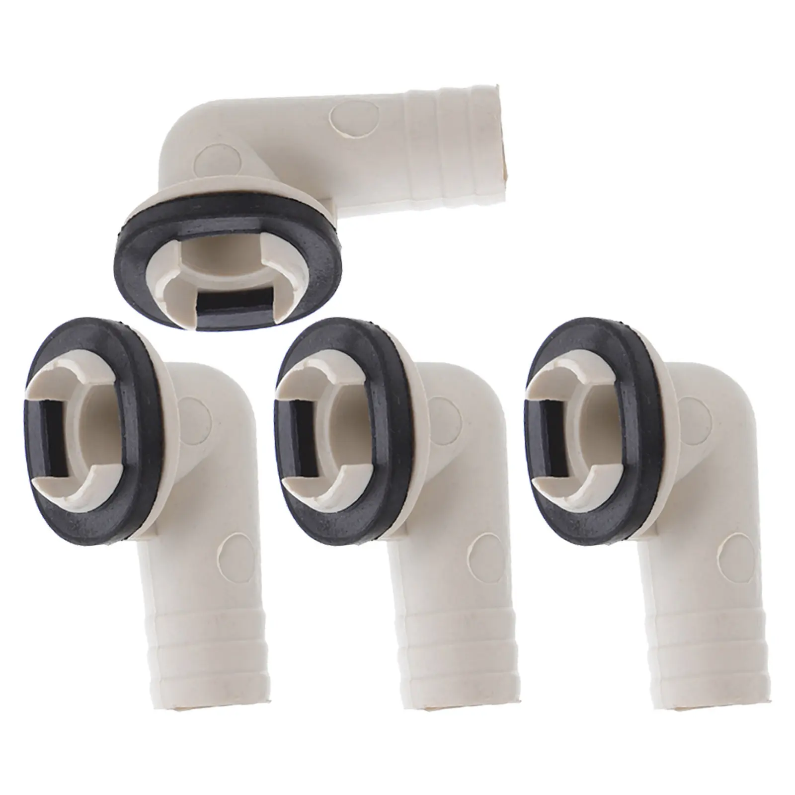 4Pcs Air Conditioner Drain Hose Connector 34 Inch 19Mm Leakproof Rubber Ring Elbow Ac Hose Extension Coupler for Split Ac