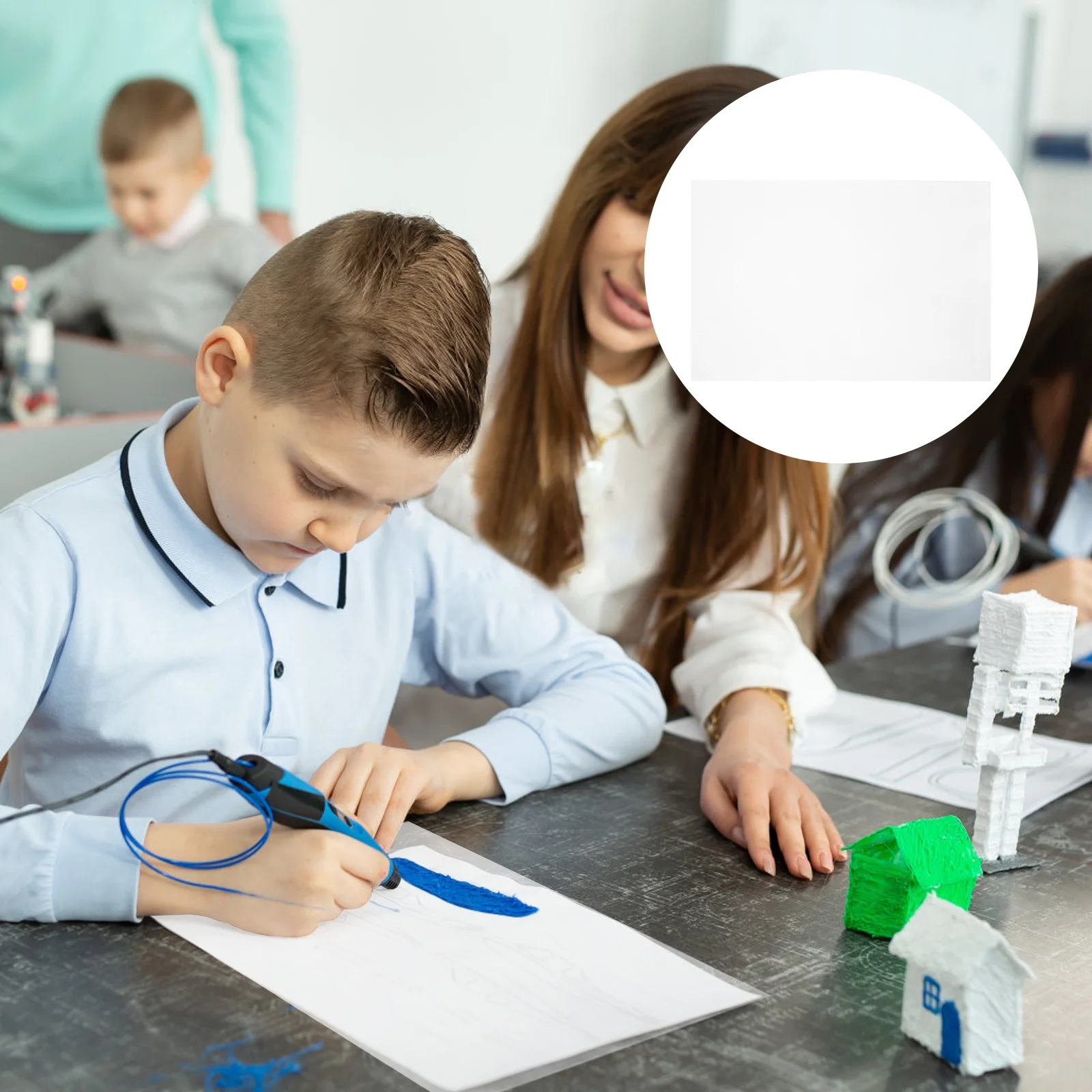 10 قطعة ثلاثية الأبعاد الطباعة القلم تتبع مجلس مجموعة شفافة بولي كلوريد الفينيل ورقة واضحة الاستنسل قابلة لإعادة الاستخدام صياغة اكسسوارات للعمل الفني الدقيق #4