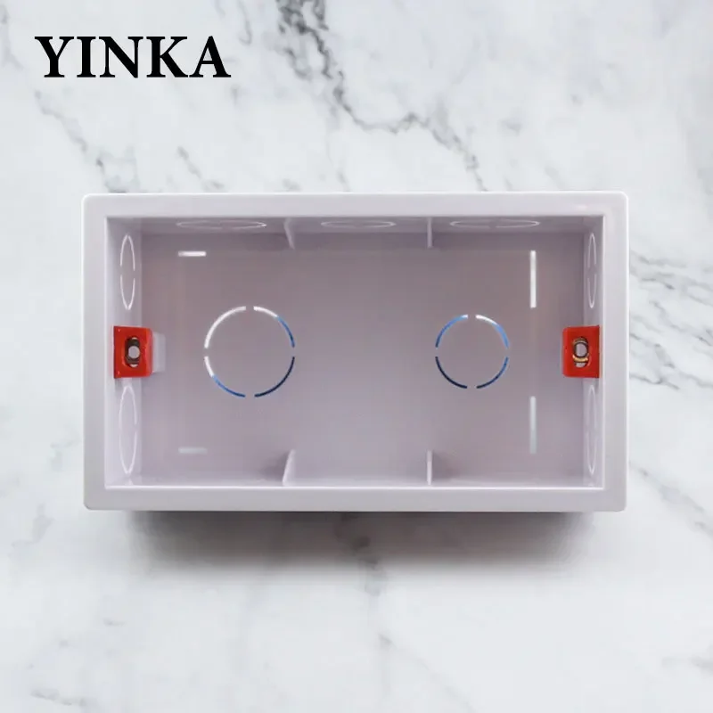 YINKA PC Installation Box Back Box Universal White Assemblable Waterproof Box 144x83mm