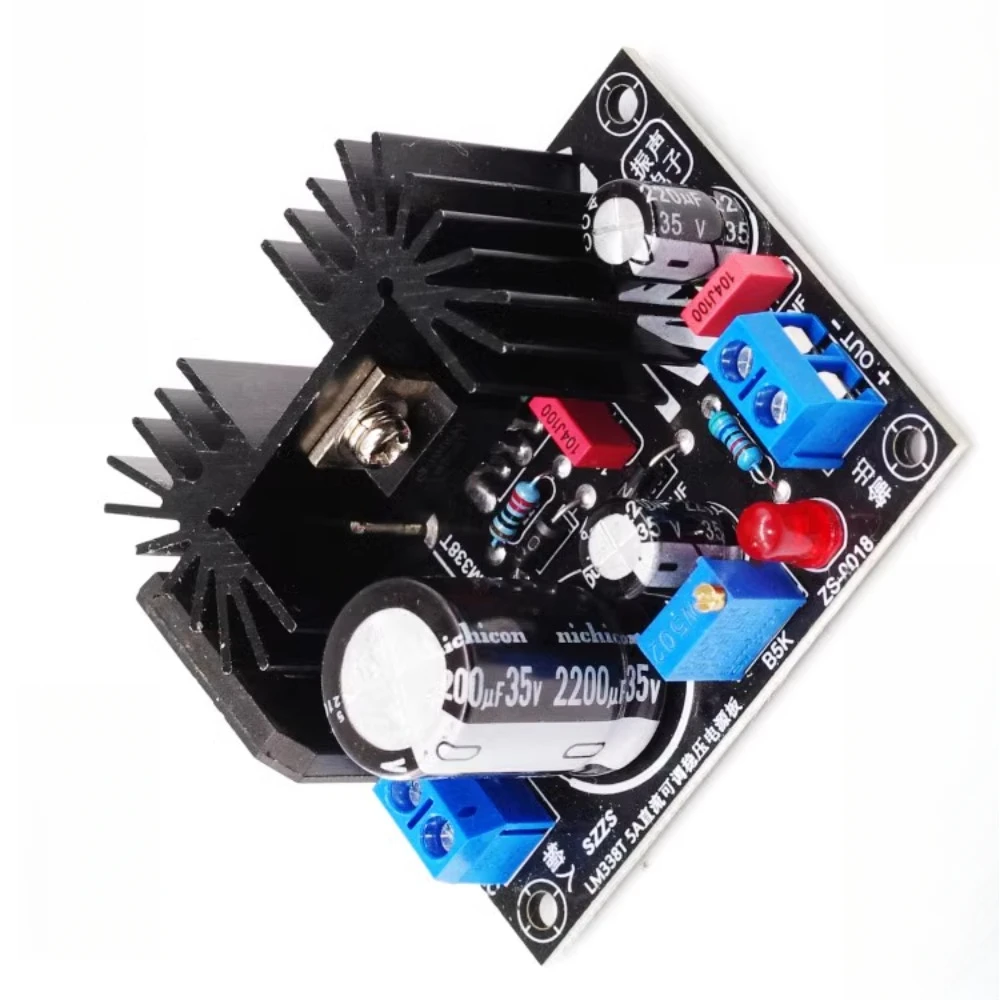 DC 가변 전압 조정기 전원 보드 LM317 LM338T LT1083CP 5A 7A 필라멘트 선형 전압 조정기