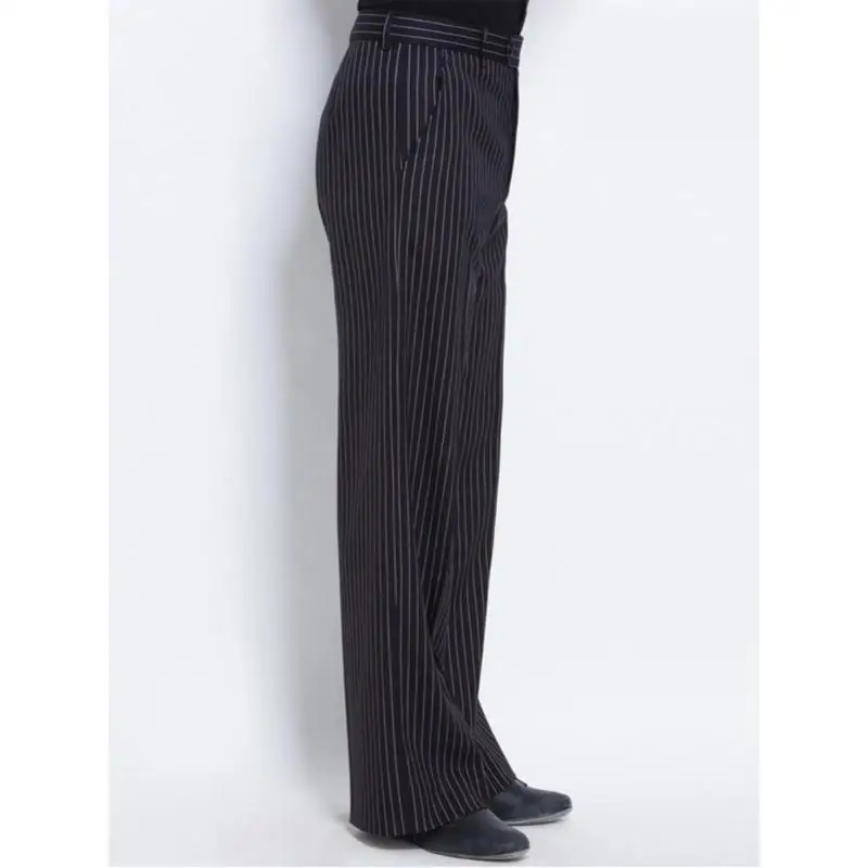 Pantalon de danse latine rayé pour hommes, danse de salon moderne, vêtements pour adultes, 2024, 902