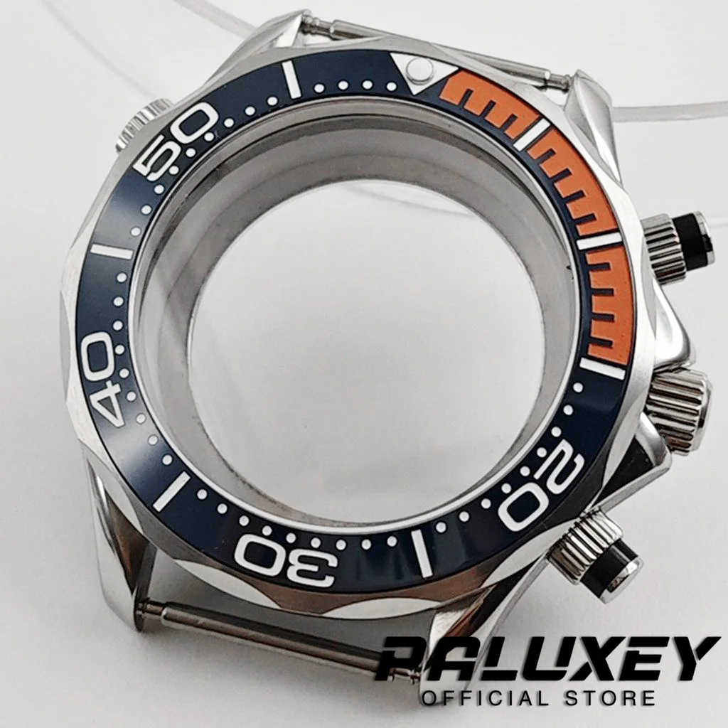 VK63 High Quality 41mm Chronograph Sapphire Watch Case Multy-functional for VK63 VK64 Quartz Movement Seamaster 300 Watch Case