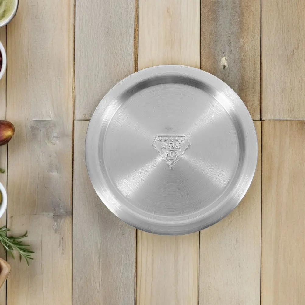 2 قطعة غطاء وعاء عالمي من الفولاذ المقاوم للصدأ يناسب 12.3-14 سنتيمتر تجهيزات المطابخ غطاء مقلاة الاحتفاظ بالحرارة غطاء تجهيزات المطابخ من الفولاذ المقاوم للصدأ #4