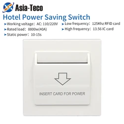 Hotel Non-contact Induction Card Energy-Saving Switch Electrical Connectivity Power Outlet On-Off Motel B&B 13.56Mhz Or 125KHz