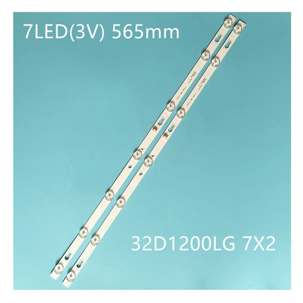 Kit 2pcs 7LED LED Backlight bar For TCL 4C-LB320T-HRAC 32D1200LG 7X2 32HR332M07A5 SYLED3214