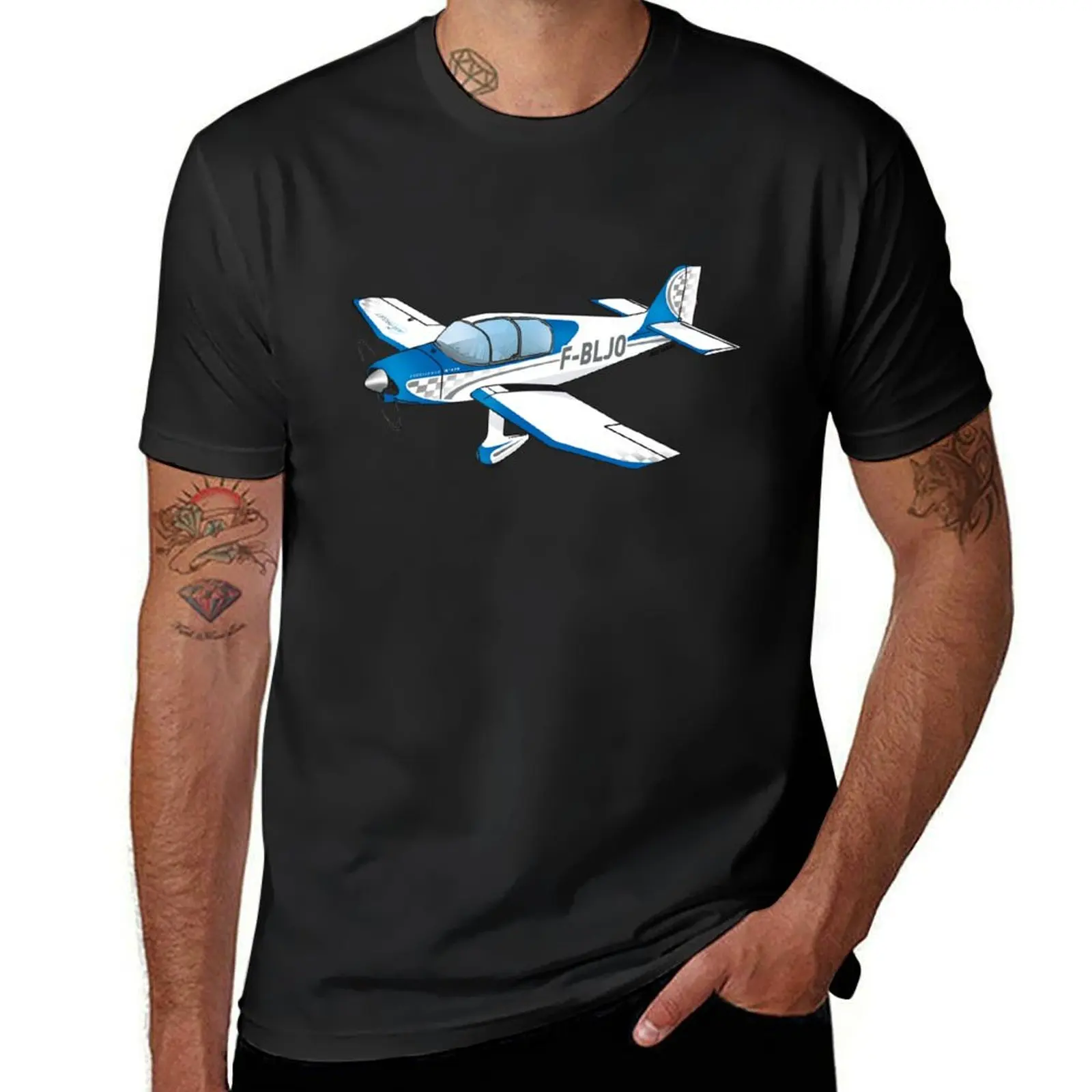 Sticker Jodel DR 1050 F-BLJO - plane in flight T-Shirt customs sweat tops fruit of the loom mens t shirts