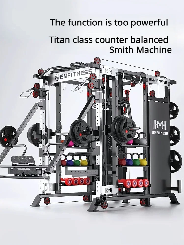 high quality heavy duty multi-functional Smith Machine professional gym uses shaping muscle toning exercises strength training