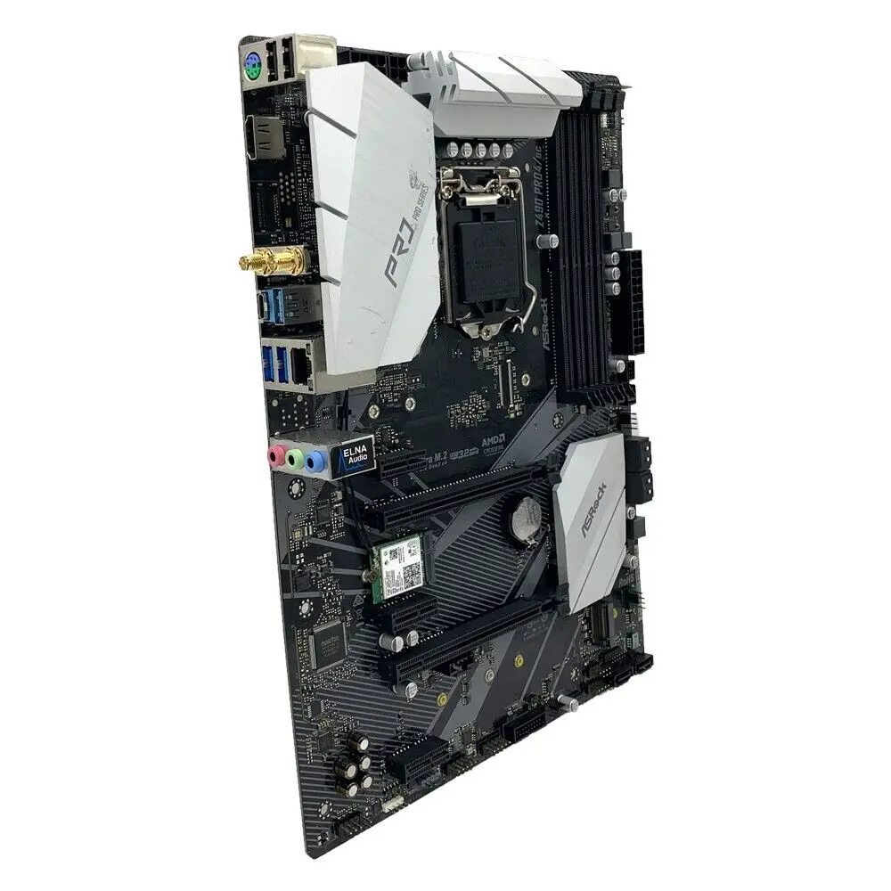 Imagem -03 - Asrock-placa-mãe Z490 Pro4 ac Cpu Atx Sata3 Lga 1200 Suporte I510400f I7-10700f I3-10320 I9-10900k