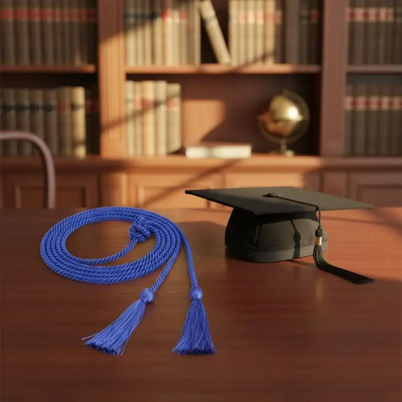 170CM Double Fringe Graduation Honor Cord Long Tassels Rope for Ceremony Academic Regalia School Commencement