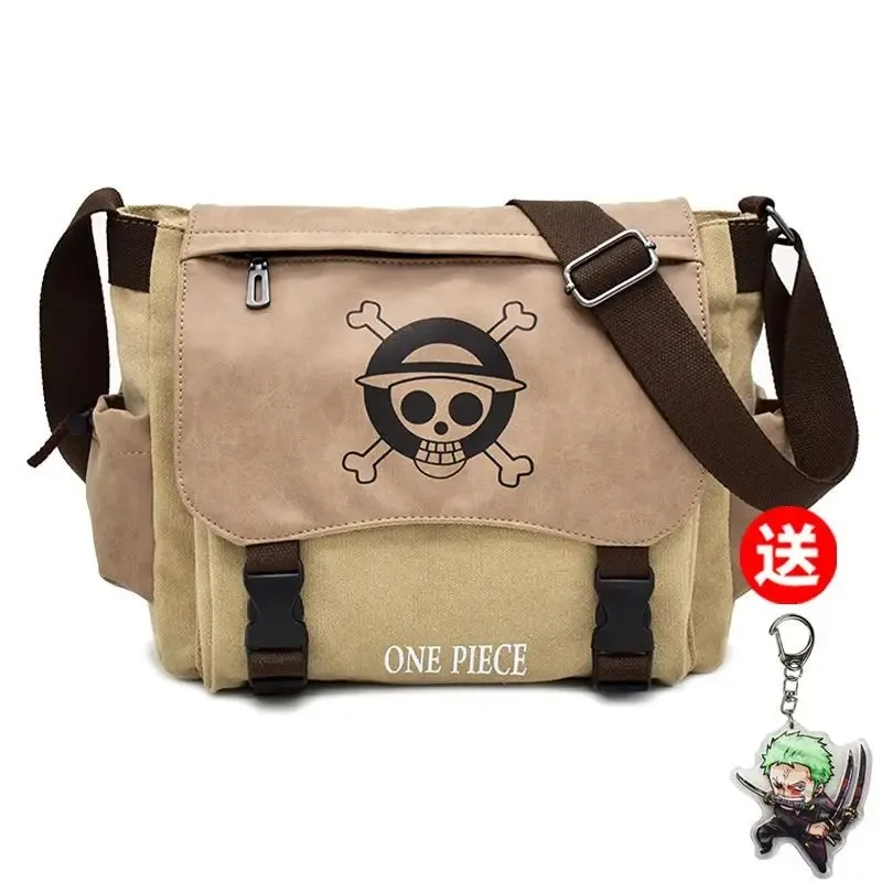 

New One Piece Animation Peripheral Cute Luffy Cartoon Boy Shoulder Bag Creative Large Capacity Crossbody Bag Birthday Gift