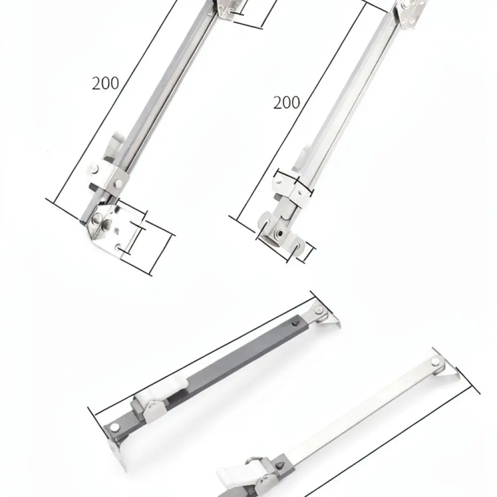 Casement Window Restrictor Adjustable Wind Brace Telescopic Support Stainless Steel Hardware For Aluminum Plastic Steel Windows