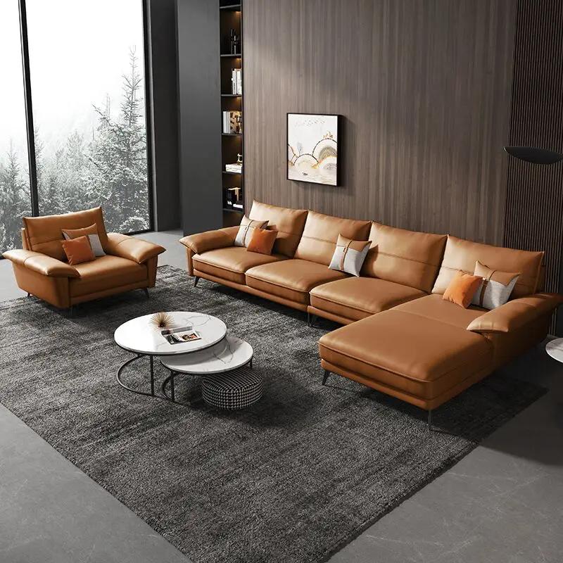 %^Modern Lounge Chair, L-shaped Convertible Sofa, Hidden Storage, Folding Armrests, Cup Holder Sofa Bed, Suitable for Home