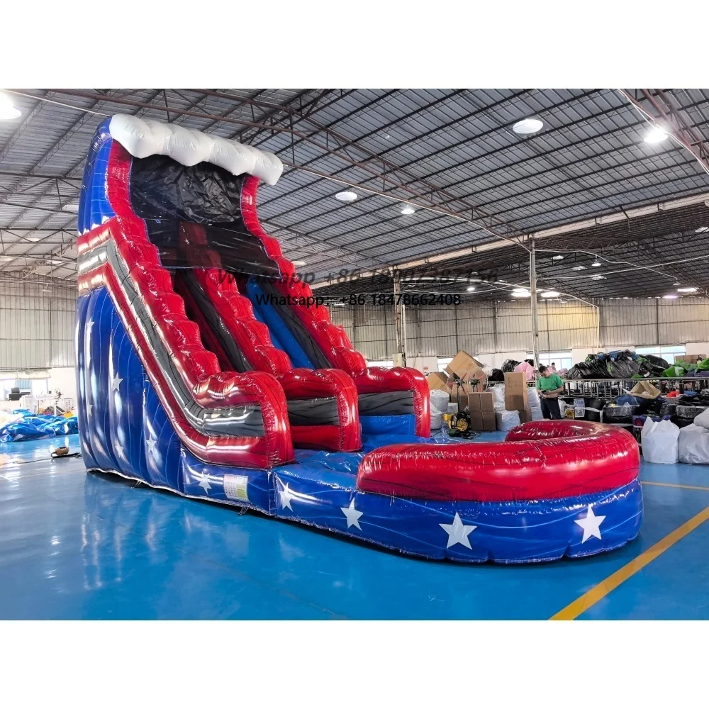Commercial-grade Outdoor Games Big Inflatable Slide for Kids Inflatable Pool Water Slide Giant Inflatable Water Slide for Adults