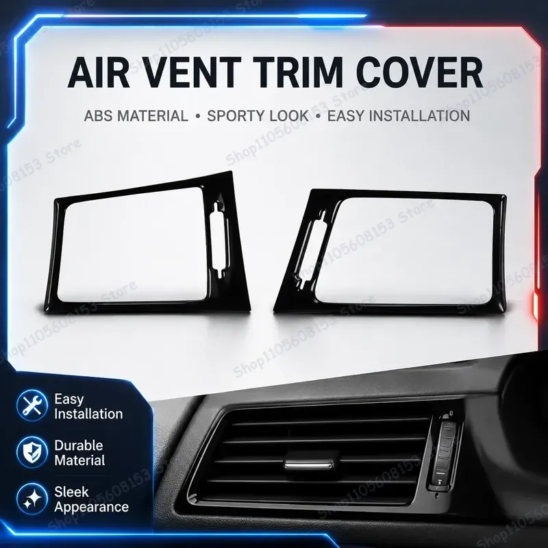 For BMW X3 2011-2017 Interior Trim Decorative Sticker Piano Black AC Vent Cover Auto Styling Accessory Car Modification