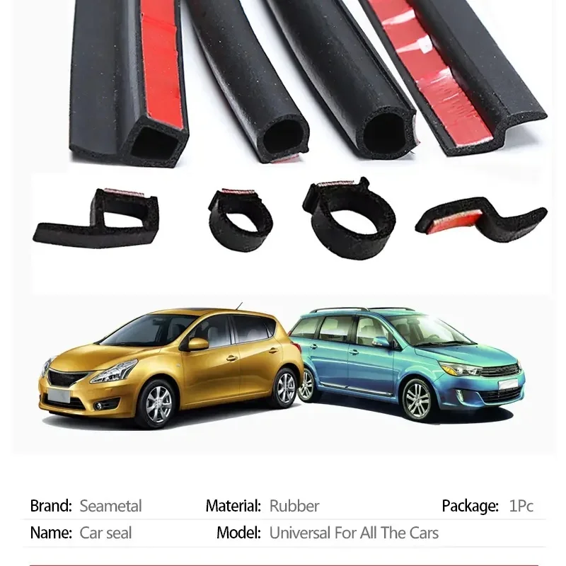 Car Door Seal Strip Auto Rubber Door Sealing Strips Car Door Protector Door Guard Noise Insulation Soundproof Z P D Type Seals