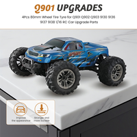 GOOD~4Pcs 80mm Wheel Tire Tyre for Xinlehong Q901 Q902 Q903 9130 9136 9137 9138 Hosim 1/16 RC Car Upgrade Parts,1