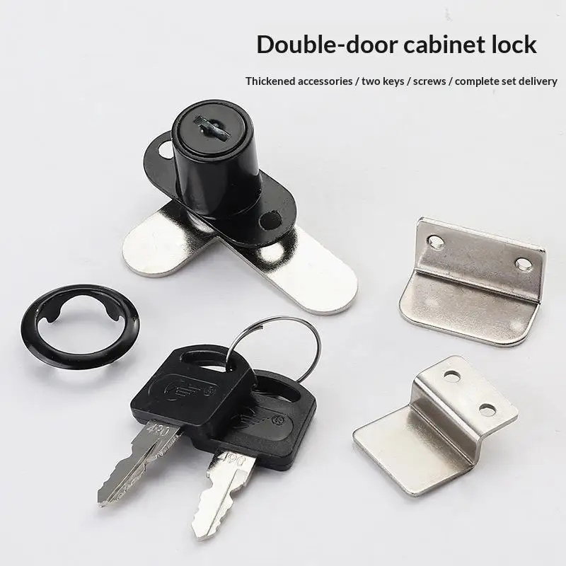 Secure Zinc Alloy Cam Lock for Drawer Cabinet Cupboard Furniture Desk Mailbox Locker with 2 Keys Storage Door Solution