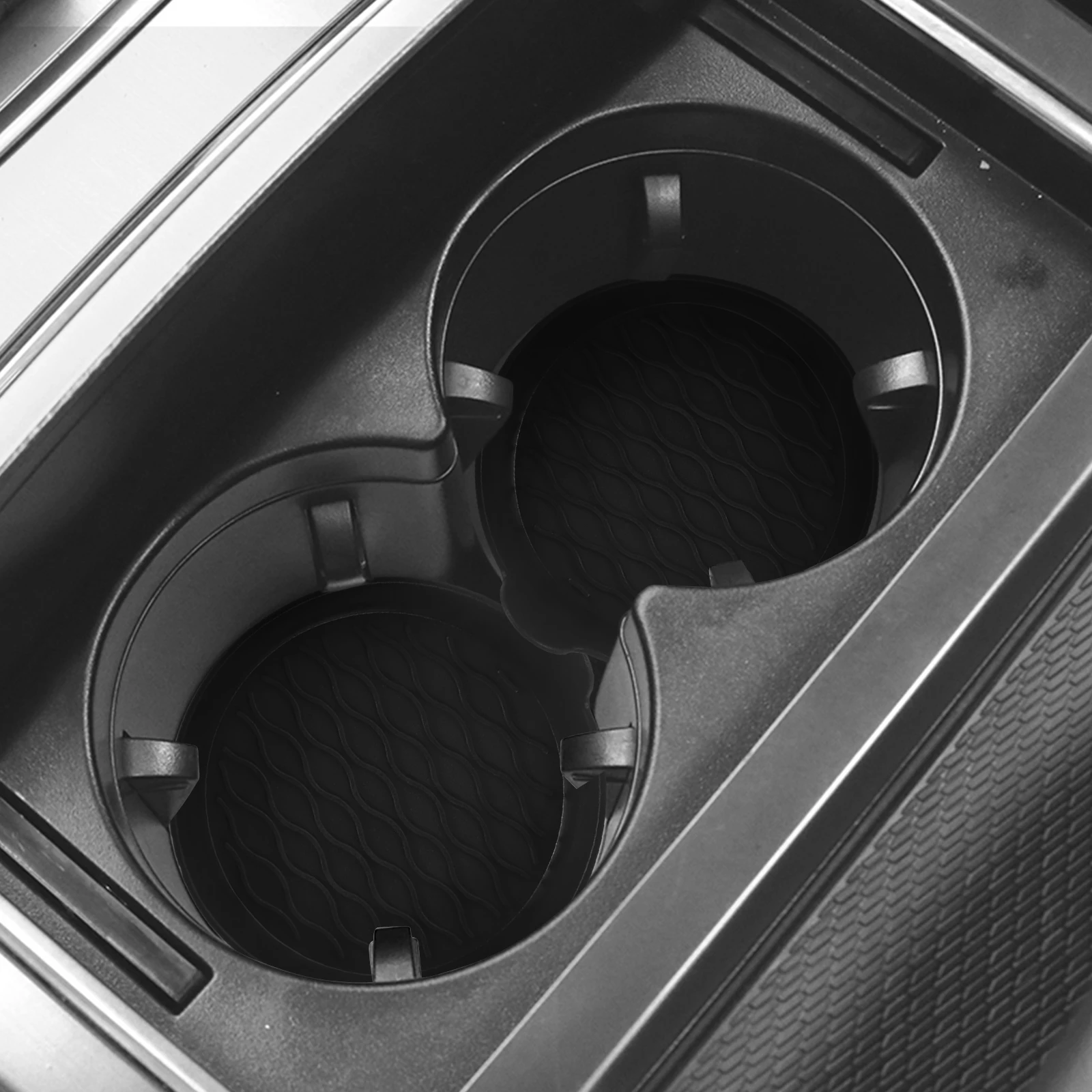 

4pcs Black Cup Pad Heat Resistant Reusable Coffee Mat Silicone Anti Skid Drink Coaster for Car ganizing Phone Keys Holder Round