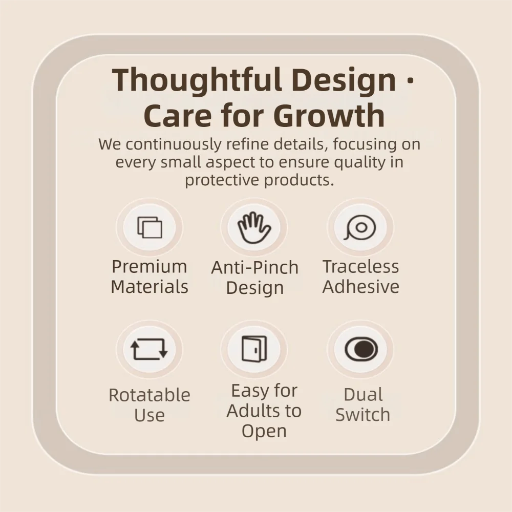 2 قطعة لاصق قوي حريزعلى الأطفال مقبض الباب قفل قوي الحاملة لا الحفر الطفل والأطفال قفل أمان أداة خالية #2