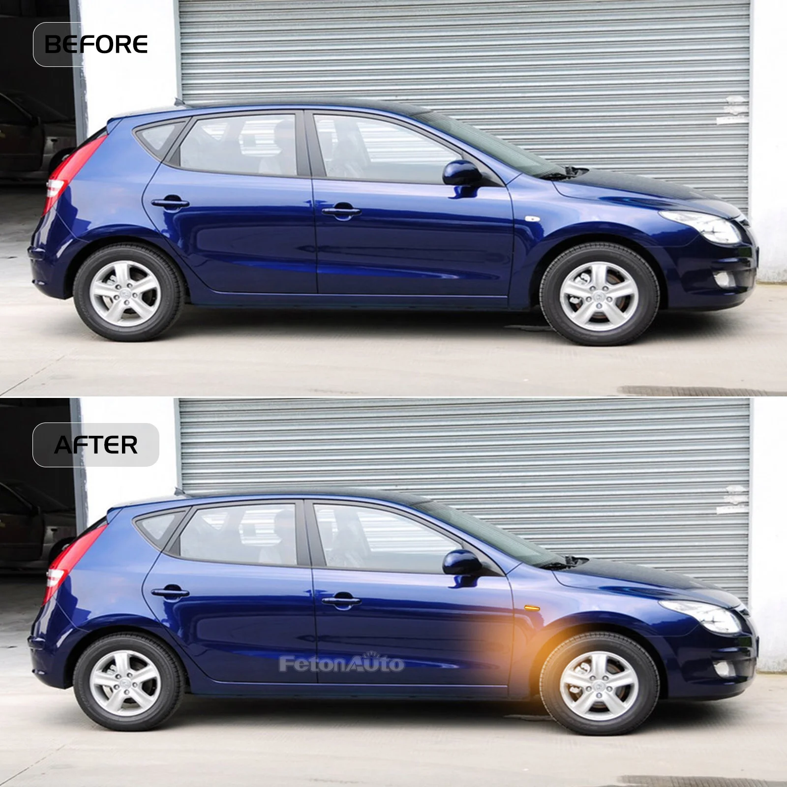 علامة جانبية متتابعة بدوره مصباح إشارة لشركة هيونداي i30 CW FD Grandeur TG Avante Elantra KIA Ceed Carens Rondo Pro Rio 3