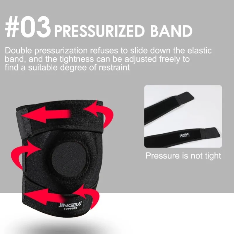 Knee support Brace Orthopedic Knee Pad Joint Pain Relif Patella Protector Adjustable Sport Kneepad Guard bondage belt Meniscus