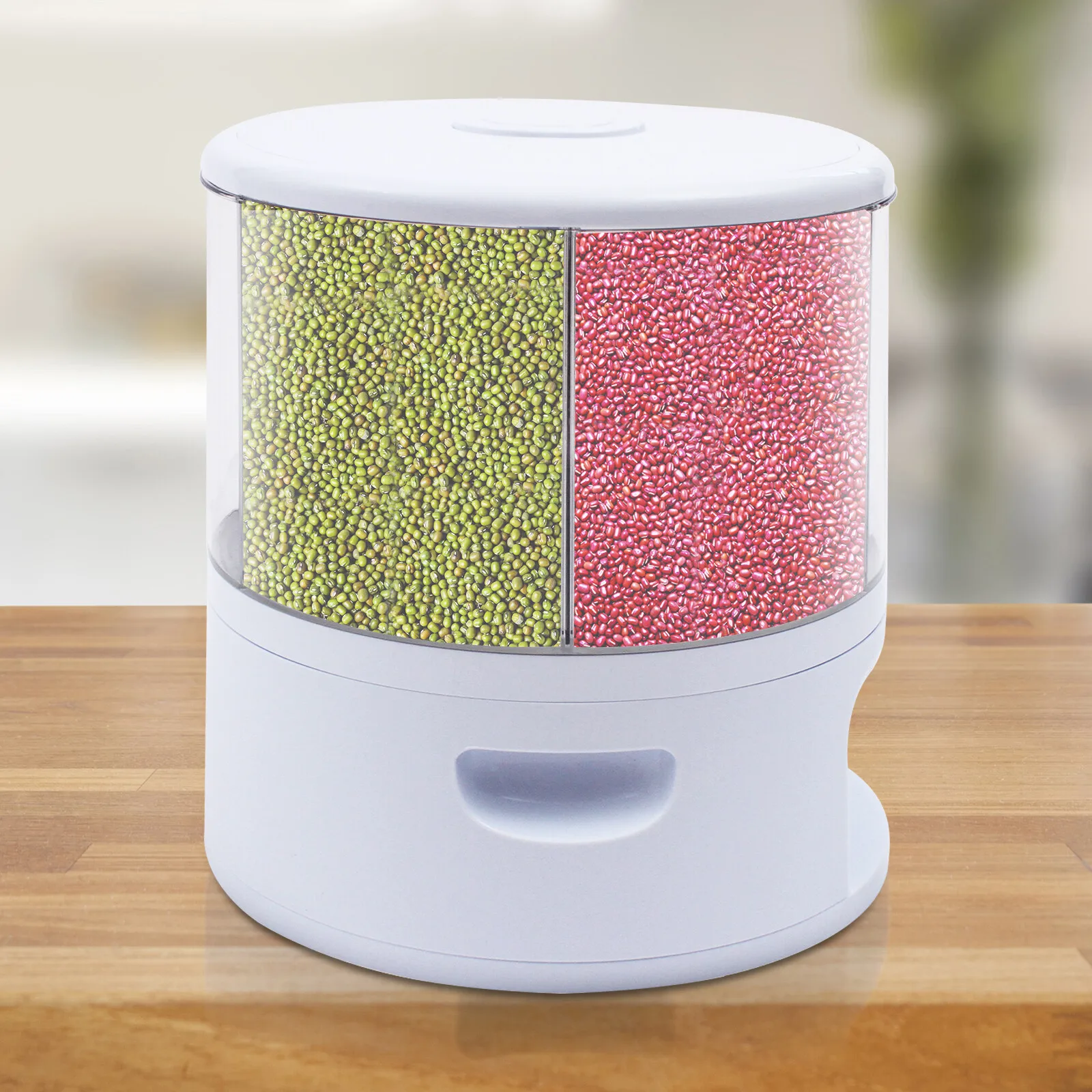 

Joyiever Cereal Dispenser, 11kg 360° Rotary Dispenser Cereal Dispenser Soybeans