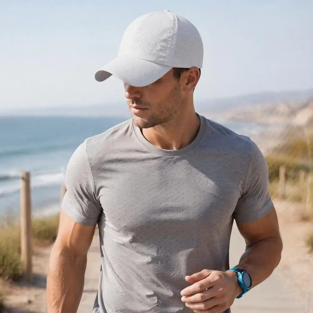 Comfortable Fit Breathable Hat Breathable Baseball Cap for Men Women Quick-drying Sun Protection Hat for Hiking for Fishing