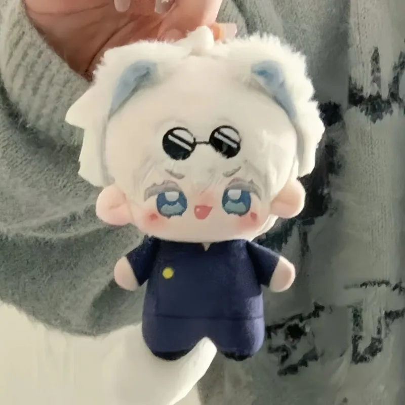 

Аниме Атрибут Gojo Satoru Geto Suguru Kawaii Animal Ear Tail 10 см Кукла Очаровательный принт Плюшевая подвеска Косплей Брелок Подарки