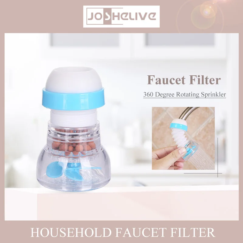 Kitchen Faucet Tap Extender 360 Adjustable Flexible Water Filter Outlet Head Splash-Proof Water Saving Sprayer Filter Diffuser