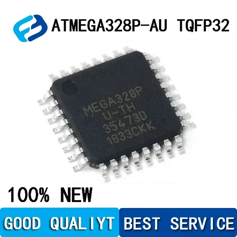 100% New ATMEGA328P-AU MEGA328P-AU  QFP-32  Microcontroller Original Integrated Circuit Chipset