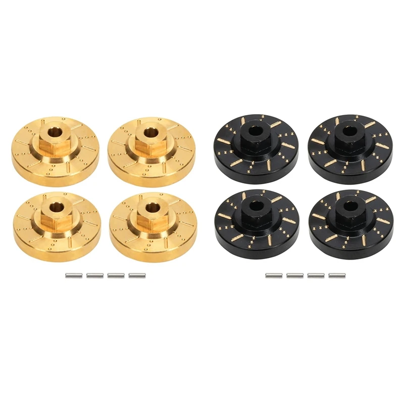 HOT-4Pcs Brass Wheel Hex Hub Adapter Counterweight Brake Disc For 1/18 FMS EAZYRC Rochobby RC Car Upgrade Parts