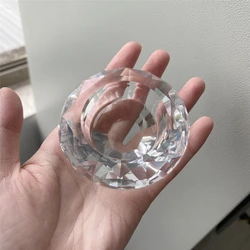 70mm Diamond Candlestick Decorations Candlelight Dinner Props Crystal Candles For Wedding Party Candlestick Table Decorations