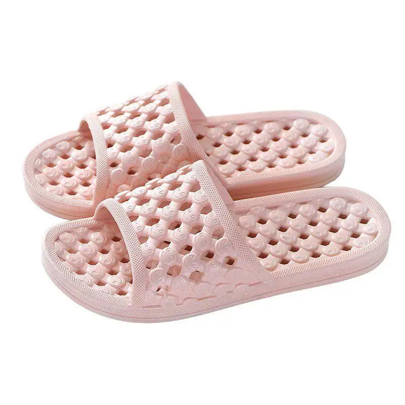 

Bathroom Leaking Slippers Women's Shoe Bottom Hole Bathing Men's Anti-slip Shower Non-water Accumulation Hole Bath Slippers