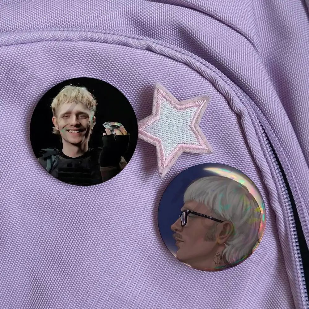 Singer J-Joost K-Kleins 25mm 75mm 44mm 58mm 32m Coin Badges Personalized Handmade Round Brooches Pins Accessory
