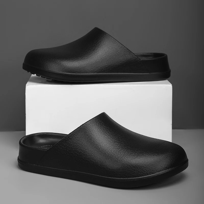 Men Slippers Couples Garden Clogs Women Water Proof Chef Shoes Sandal Slippers For Pet Workers Outdoor Fishing Shoes Big Size 47