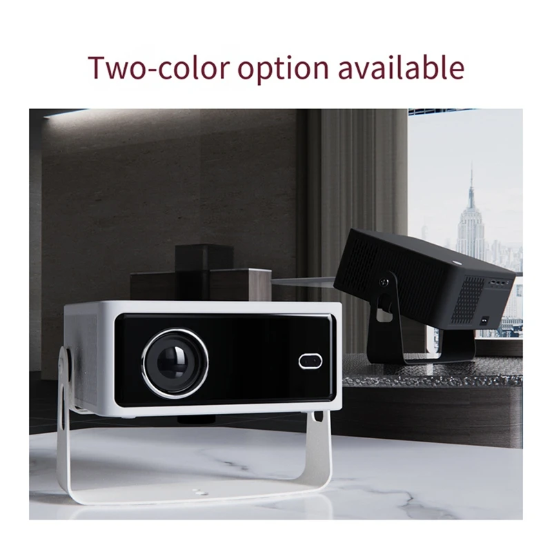 Desktop Projector Stand with 360 Degree Rotateing Mount Adjustable for Home and Offices Projector Holder White-A12I