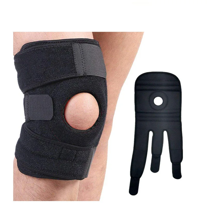 WW22 Basketball Outdoor Adult Sports Knee Pads, Cycling Running Knee Mountaineering Fitness, Spring Bar Support