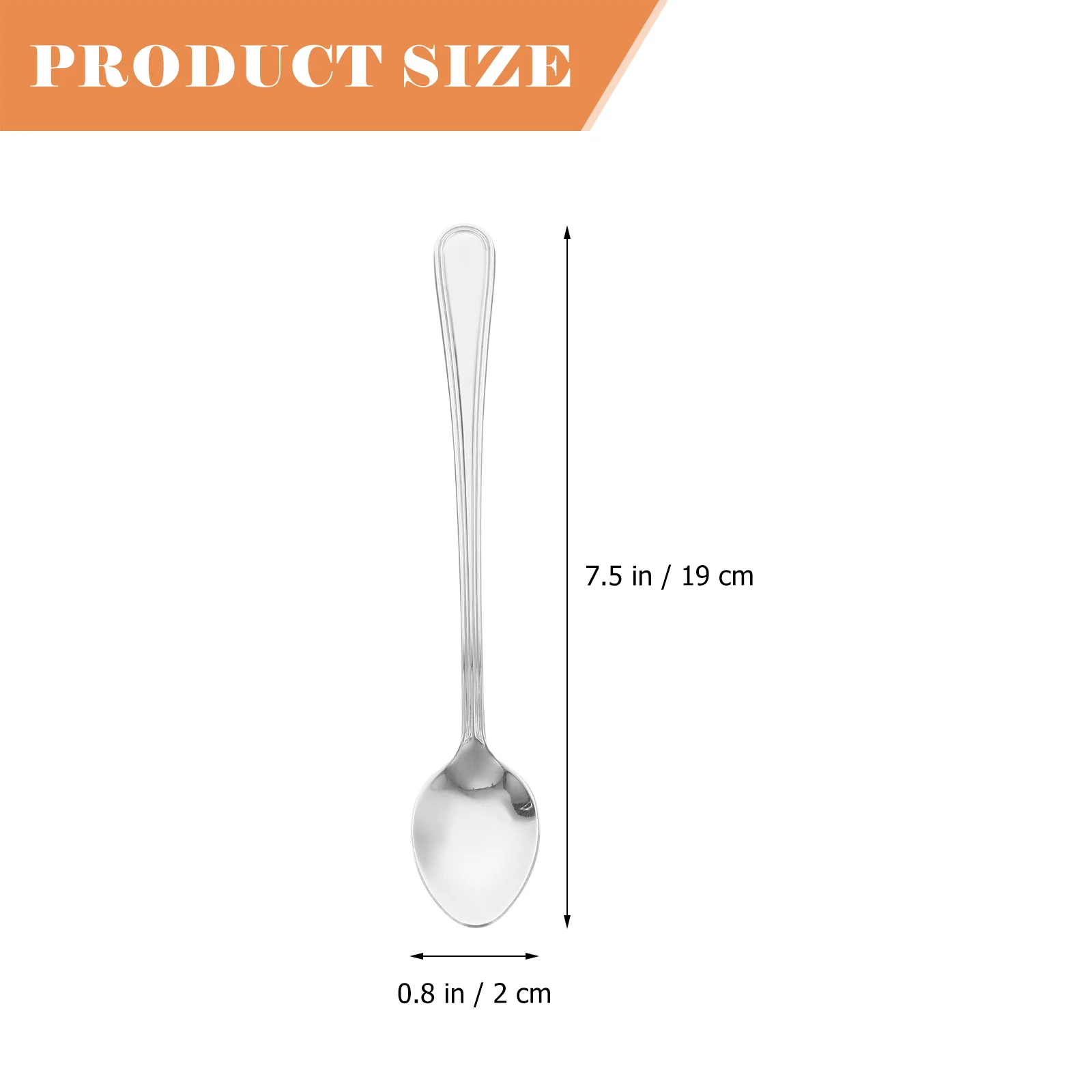 

3Pcs Stainless Steel Long Handle Coffee Spoons Mixing Spoons for Beverage Kitchen Dessert and Ice Cream Use Spoon for Mixing