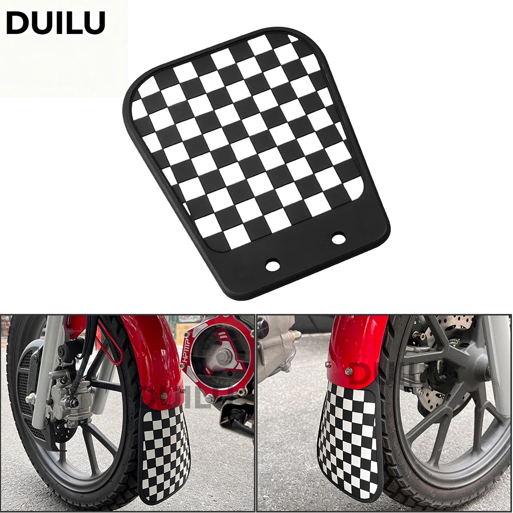 

DUILU Motorcycle Rubber Front Extended Mudguard Trim Fender Cover For Honda Cross Cub CC110 2023-2024
