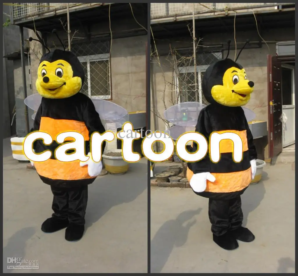 Nieuwe Volwassen Karakter Nieuwe Bee Mascot Kostuum Halloween Kerst Jurk Full Body Props Outfit Mascotte Kostuum