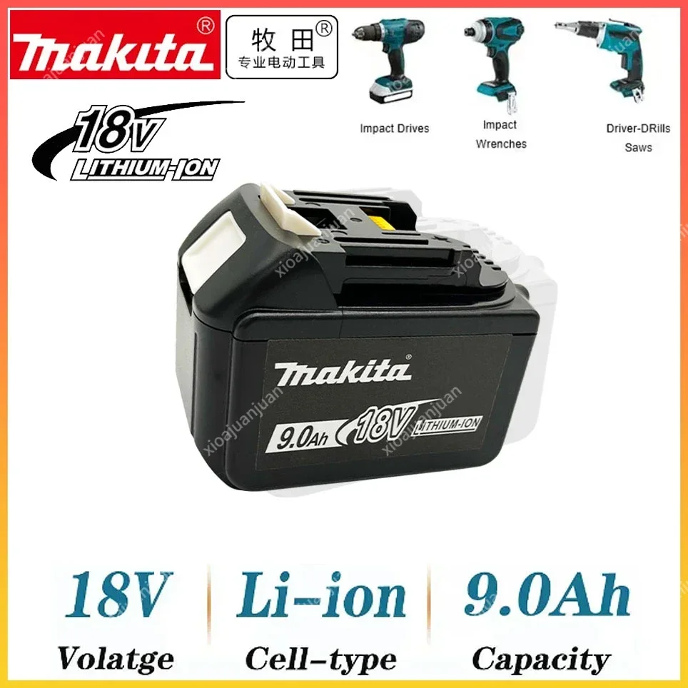 

100% original Makita 18V 9.0Ah Battery BL1830B BL1840 BL1840B BL1850 BL1850B rechargeable battery indicator LED Replacement