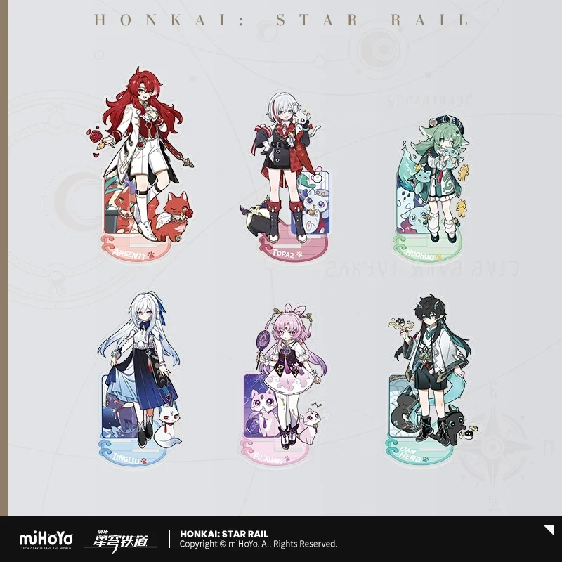 Game Honkai Star Rail Official Merch miHoYo Original Authentic XBDMM Series Acrylic Stand Dan Heng Argenti Topaz Jingliu