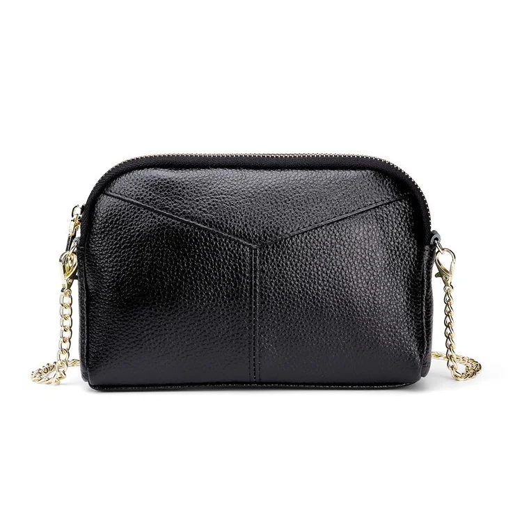 NIGEDU 100% Genuine Leather Women Messenger Bag mini Brand Female Shoulder Bag Clutchs Chain Crossbody Bag for Ladies Coin Purse