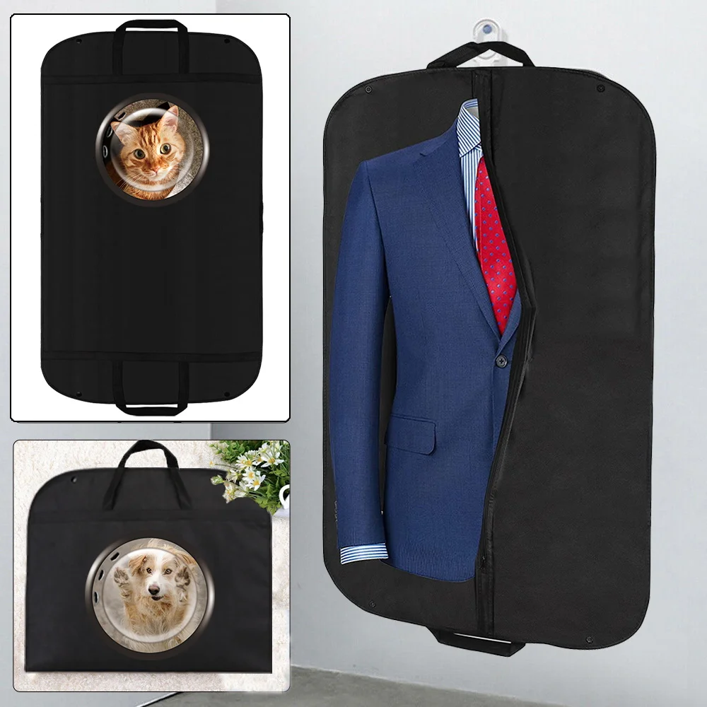 

Dustproof Clothing Covers Western Suit Dust Cover Coat Storage Bag Window Print Protector Hanging Garment Bags Closet Organizer